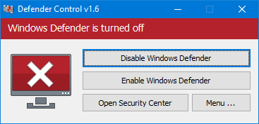 Tắt Windows Defender trên Windows 10