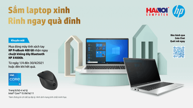 Chương trình Khuyến mãi “Sắm Laptop HP ProBook 400 G8, Rinh Ngay Quà Đỉnh”