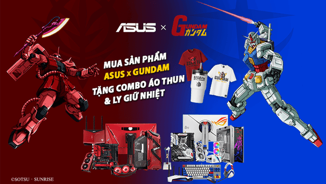 Chương trình Khuyến mãi “MUA ASUS GUNDAM TẶNG SET QUÀ 2 TRIỆU ĐỒNG”