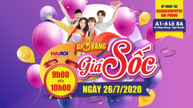 Chương trình Khuyến mãi “Giờ Vàng Giá Sốc” tại HACOM Hải Phòng