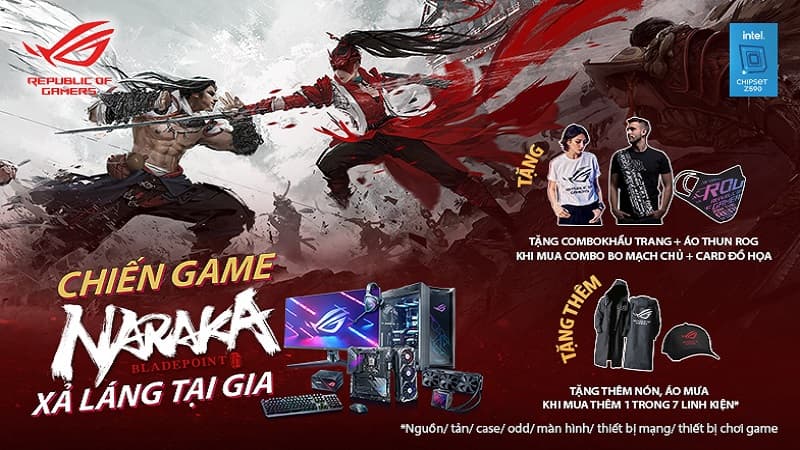 Chương trình khuyến mại "CHIẾN GAME NARAKA XẢ LÁNG TẠI GIA"