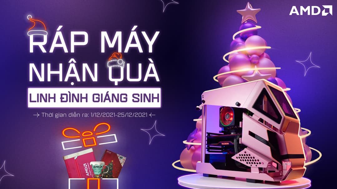 Chương trình khuyến mại Ráp máy nhận quà - Linh đình giáng sinh