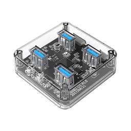 Bộ Chia USB Orico MH4U-U3-03 (Từ 1 Ra 4 Cổng USB 3.0 Vỏ nhựa trong suốt)