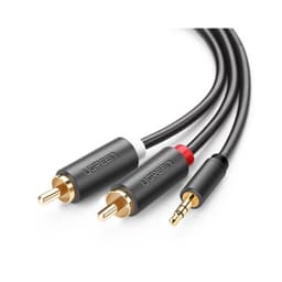 Cáp Audio 10m Ugreen 10514 từ 1 giắc 3.5mm 1 đực sang 2RCA đực