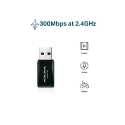 Card mạng không dây USB Mercusys MW300UM Tốc độ N300Mbps