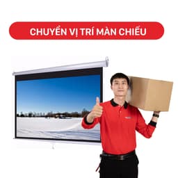 Thi công chuyển vị trí màn chiếu