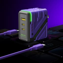 Củ sạc PISEN PRO - EVA Mecha GaNUltra 2C1A Charger , Purple