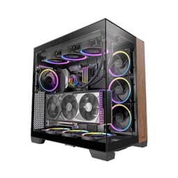 Vỏ case ANTEC C8 Wood (e-ATX/Màu đen mặt gỗ)