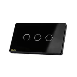 CÔNG TẮC CẢM ỨNG HUNONIC DATIC - 3 NÚT (Màu đen)