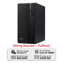 PC Acer Veriton S2690G (i5 12500/8GB/512G SSD/K+M/Black/Windows 11 Pro) - Likenew (Box)