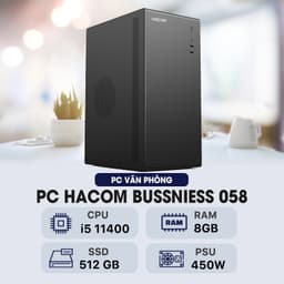 PC HACOM BUSSNIESS 058 ( Intel i5 11400 / 8GB RAM / 512GB SSD )