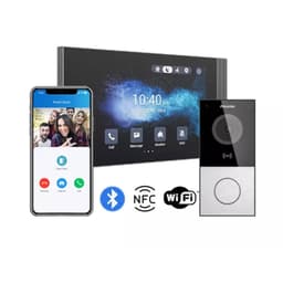 Bộ chuông cửa có hình AKUVOX AKIS61 (gồm 1 nút bấm E12S + 1 màn hình S562W)