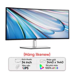 Màn hình Dell Ultrasharp U3425WE (34 inch/QHD/IPS/120Hz/5ms/USB-C) - Likenew