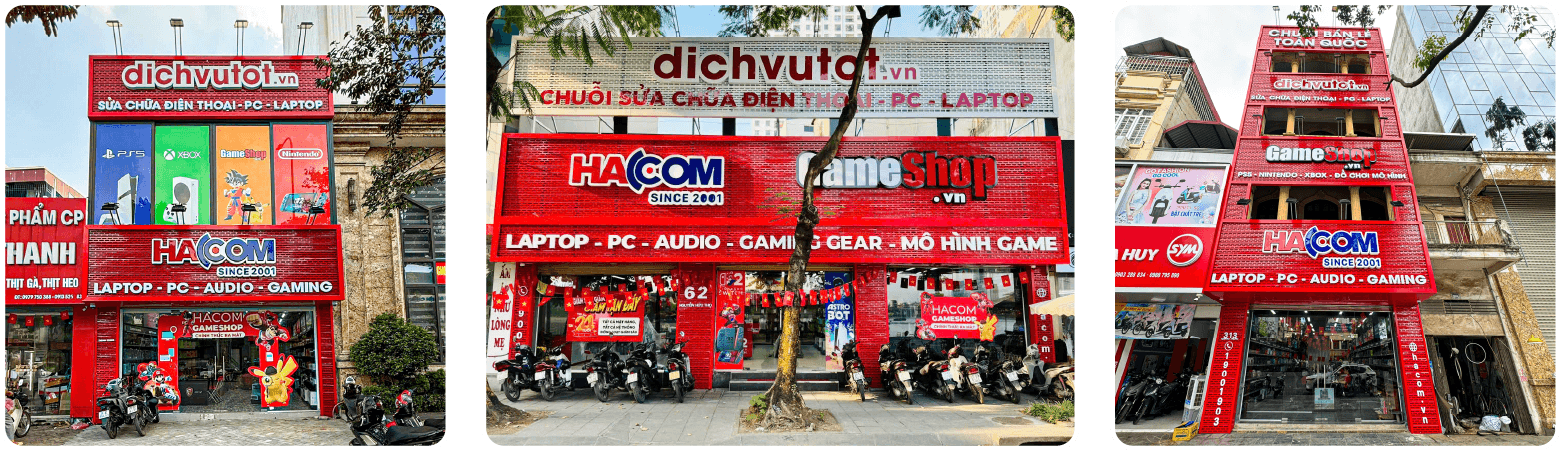 Hình ảnh 3 chi nhánh