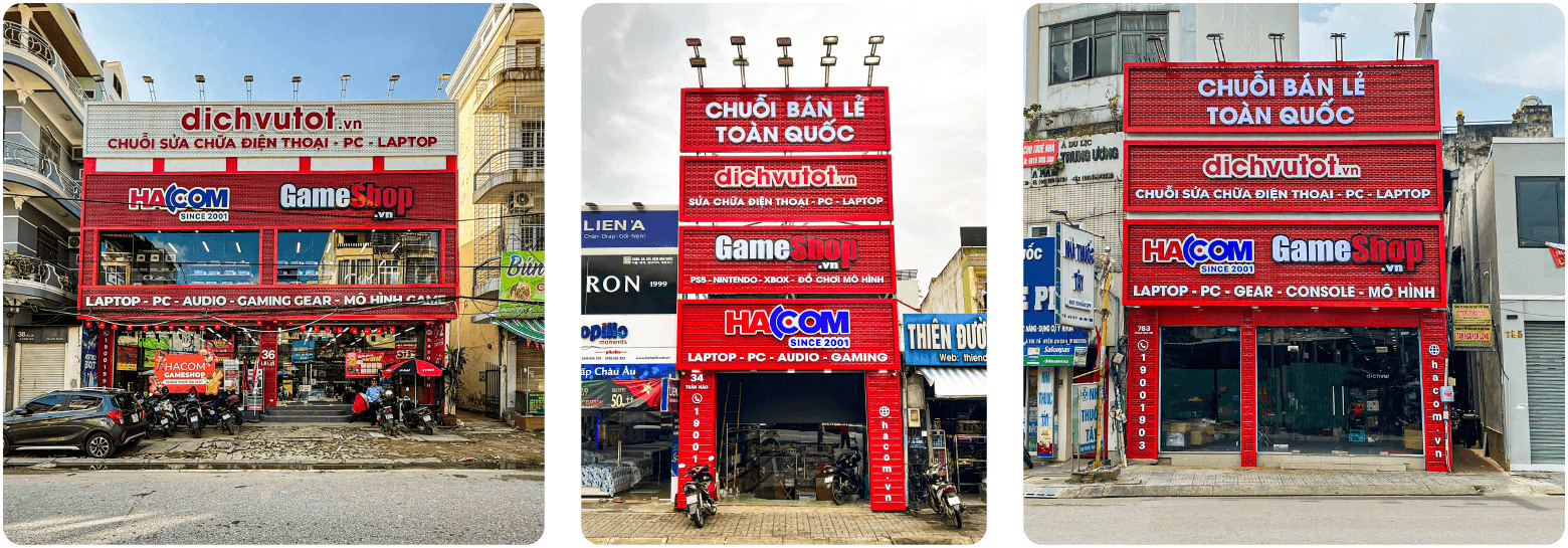 Hình ảnh 3 chi nhánh