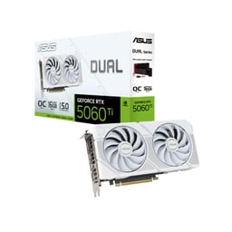 Card màn hình Asus DUAL RTX 5060 Ti-O16G-WHITE 0