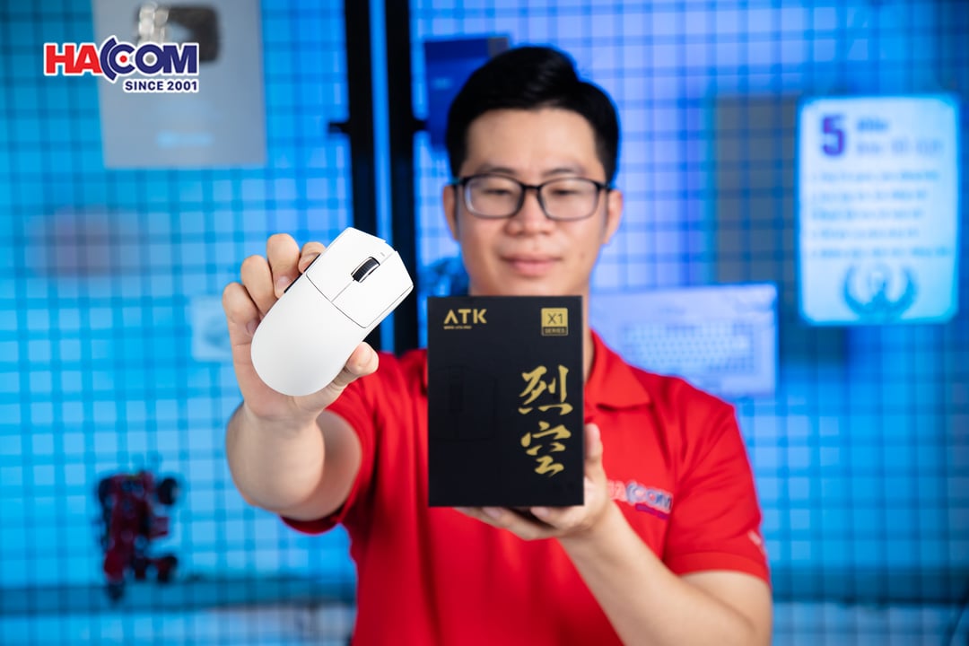 Chuột không dây ATK X1 - Màu Trắng 1