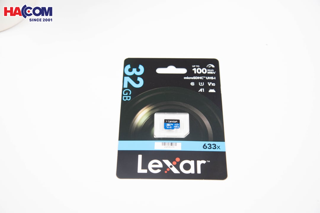 Thẻ nhớ LEXAR 32GB microSDHC Class 10, U1, V10, A1 - LSDMI32BB633A - Có Adapter chuyển SD 1
