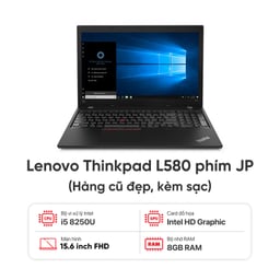Laptop Lenovo Thinkpad L580 / I5-8250U / 8GB RAM / 256GB SSD / Màn 15.6 inch FHD / Kèm sạc - Hàng cũ đẹp  0