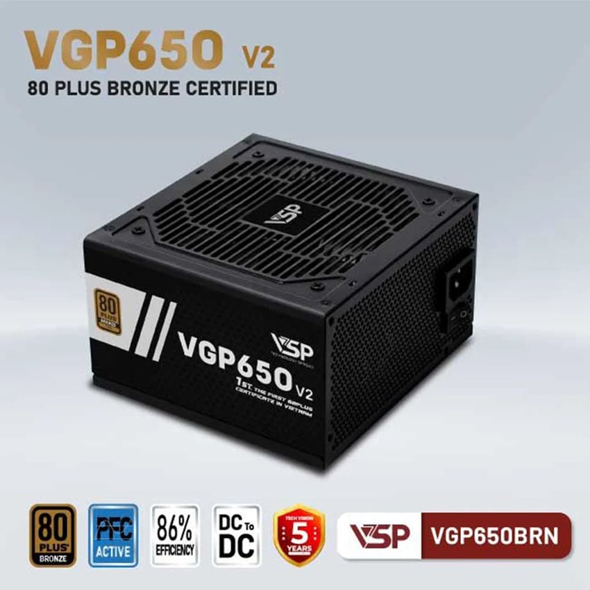 Nguồn VSP VGP650BRN V2 - 650W (80Plus Bronze) 3