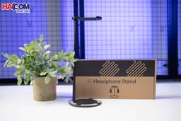 Giá treo tai nghe Crossline EJ9 màu đen - Hợp kim nhôm và PU 1