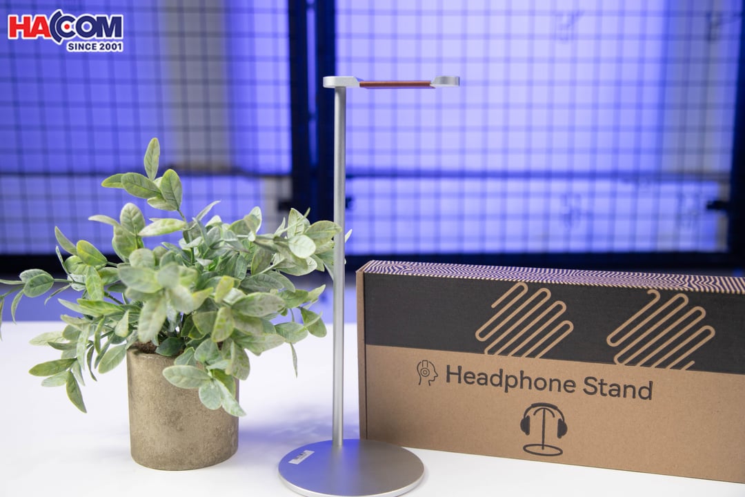 Giá treo tai nghe Crossline EJ9 màu bạc - Hợp kim nhôm và PU 2