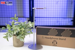 Giá treo tai nghe Crossline EJ9 màu bạc - Hợp kim nhôm và PU 2