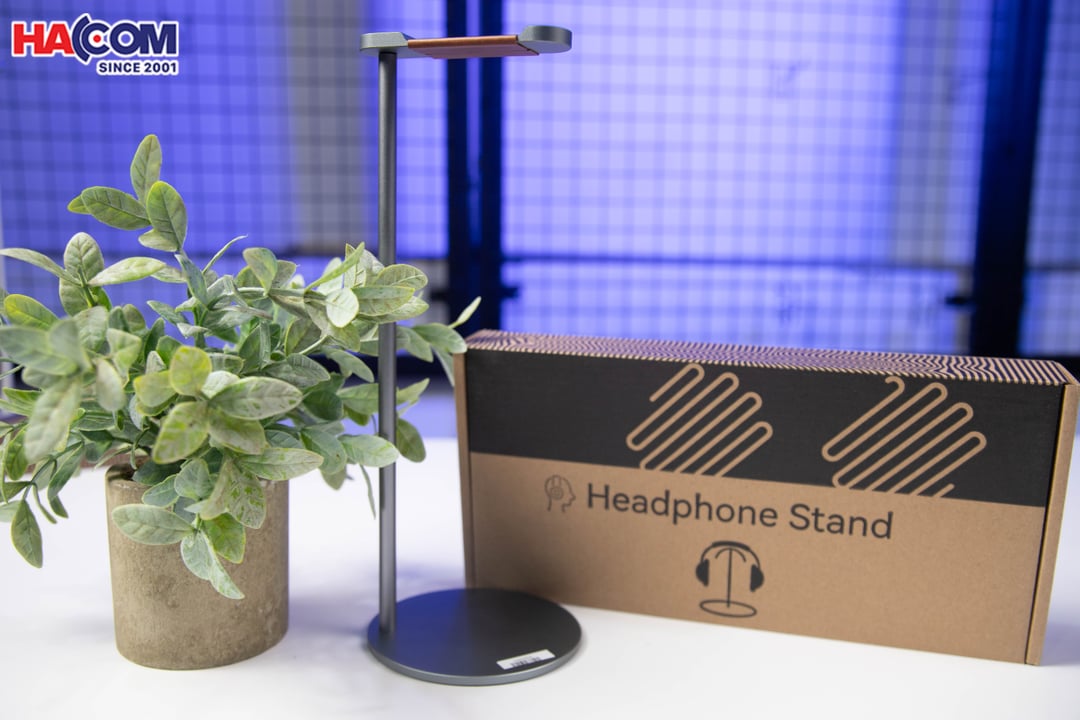 Giá treo tai nghe Crossline EJ9 màu xám - Hợp kim nhôm và PU 3