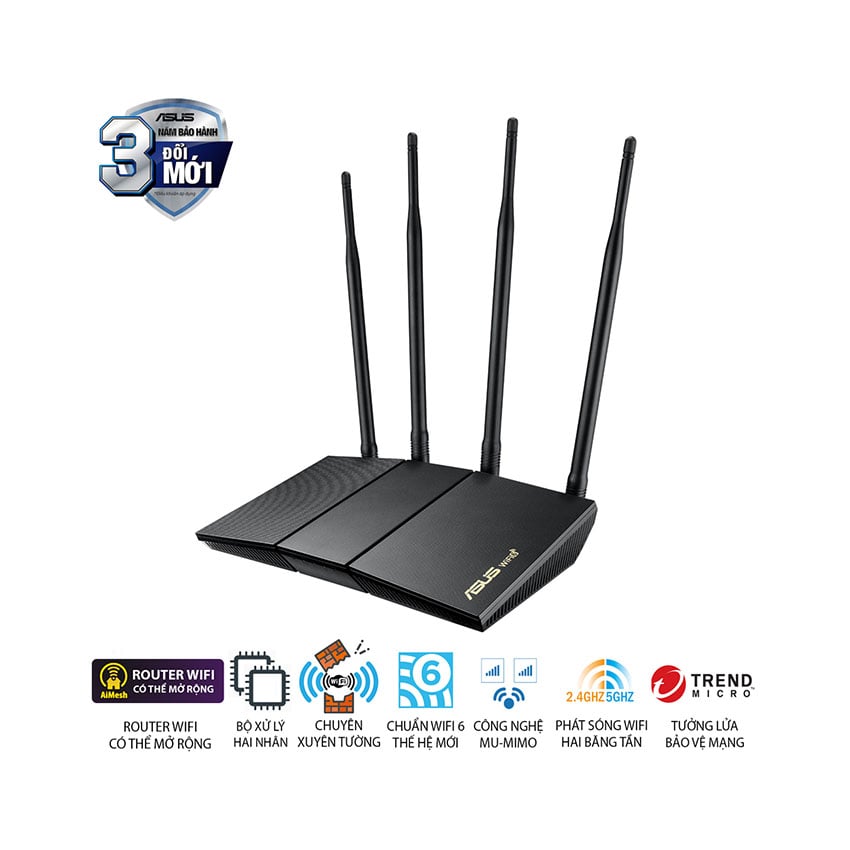 Bộ phát wifi ASUS RT-AX1800HP V2 3