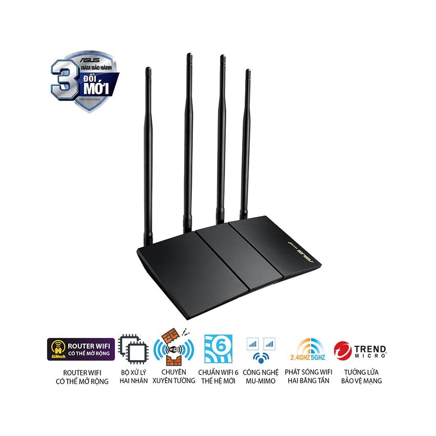 Bộ phát wifi ASUS RT-AX1800HP V2 2