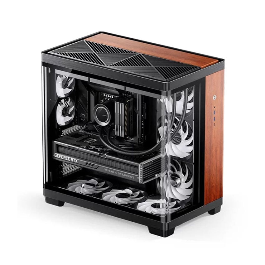 Vỏ case JONSBO TK-4 WOOD (ATX/0 fan) 0