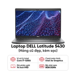 Laptop DELL Latitude 5430 (i7-1255U / 8GB RAM / 256GB SSD / Màn 14 inch FHD / Kèm sạc) - Hàng cũ đẹp 0