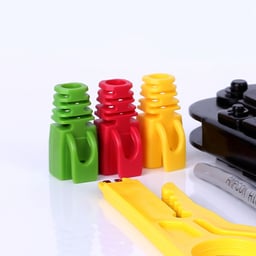 Đầu chụp mạng AMPCOM (100c/túi) Red (AMHTRD100) 1