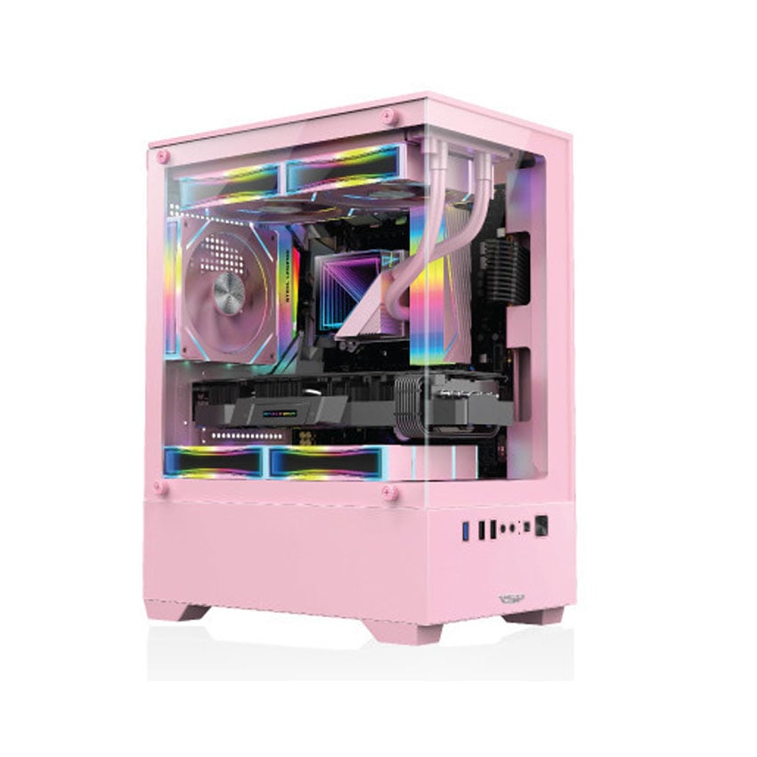 Vỏ Case VSP Aqual X3 Hồng (Matx, 0 fan)