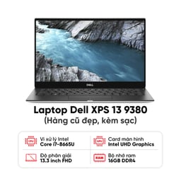 Laptop Dell XPS 13 9380 (i7-8665U / 16GB RAM / 256GB SSD / Màn 13.3 inch FHD / Cảm ứng / Kèm sạc) - Hàng cũ đẹp 0