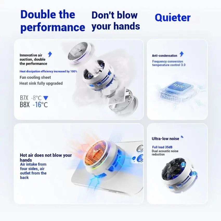 Flydigy Mobile Phone Cooling Fan B8X 5