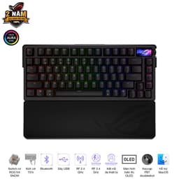 Bàn phím cơ gaming không dây ASUS ROG Azoth Extreme (ROG NX Snow Switch)