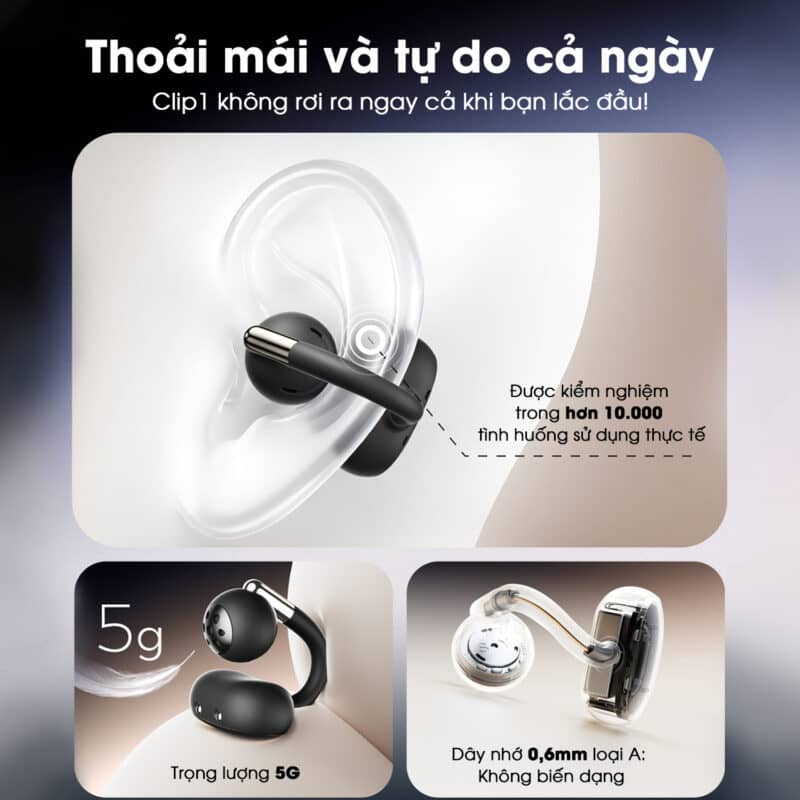 tai nghe bluetooth soundpeats clip 1 3