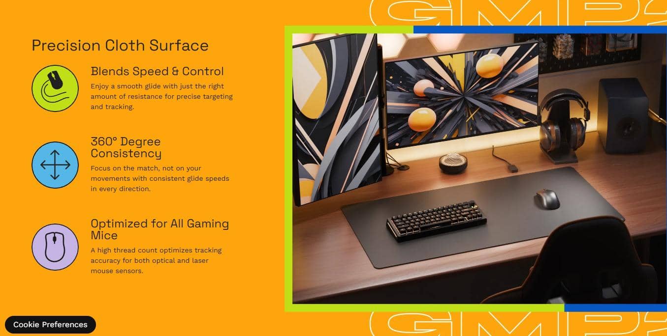 ban di chuot glorious gmp2 xxl stitched black padm0926 1