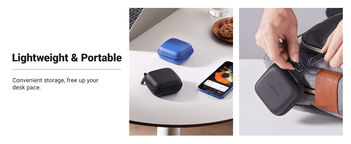 hop nhua dung tai nghe mau den ugreen baod0172 2