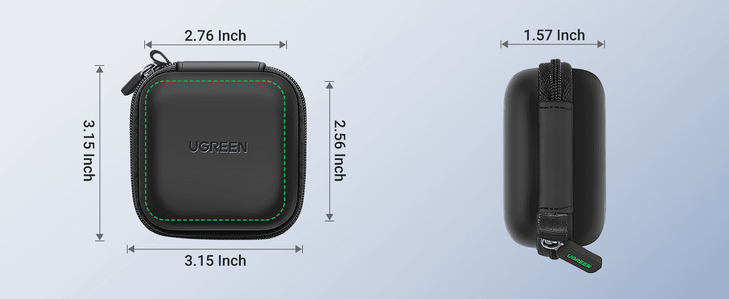 hop nhua dung tai nghe mau den ugreen baod0172 5