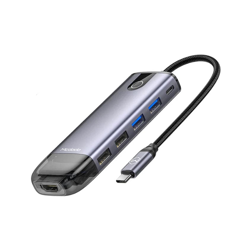 Bộ chuyển đổi Mcdodo 10 in 1 type-C to HDMI, USB, VGA, Lan Gigabit, SD, PD 100W (HU-7420) 0