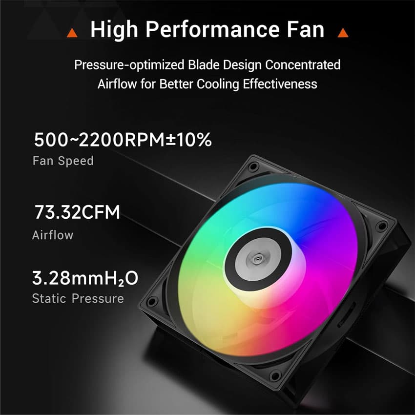 Tản nhiệt khí PC COOLER RT400 ARGB BK Black (Đen) 4