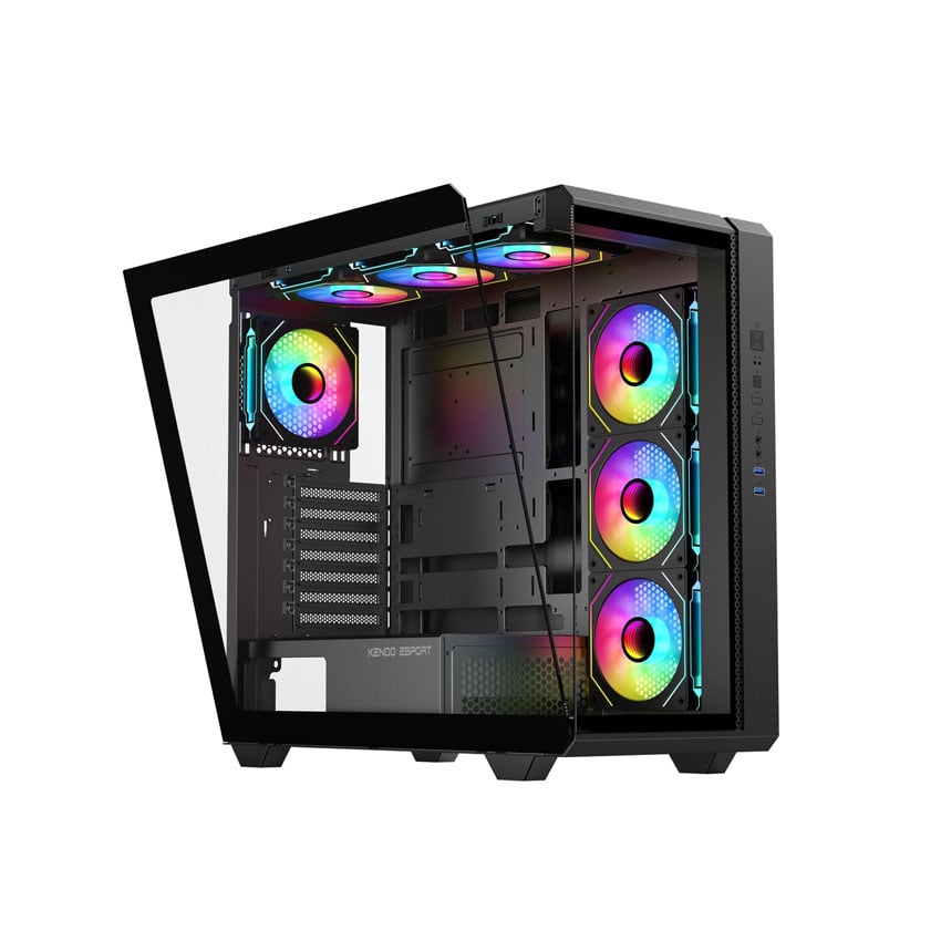 Vỏ case KENOO KENOO ESPORT FK810 - Đen (eATX/0 fan) 2