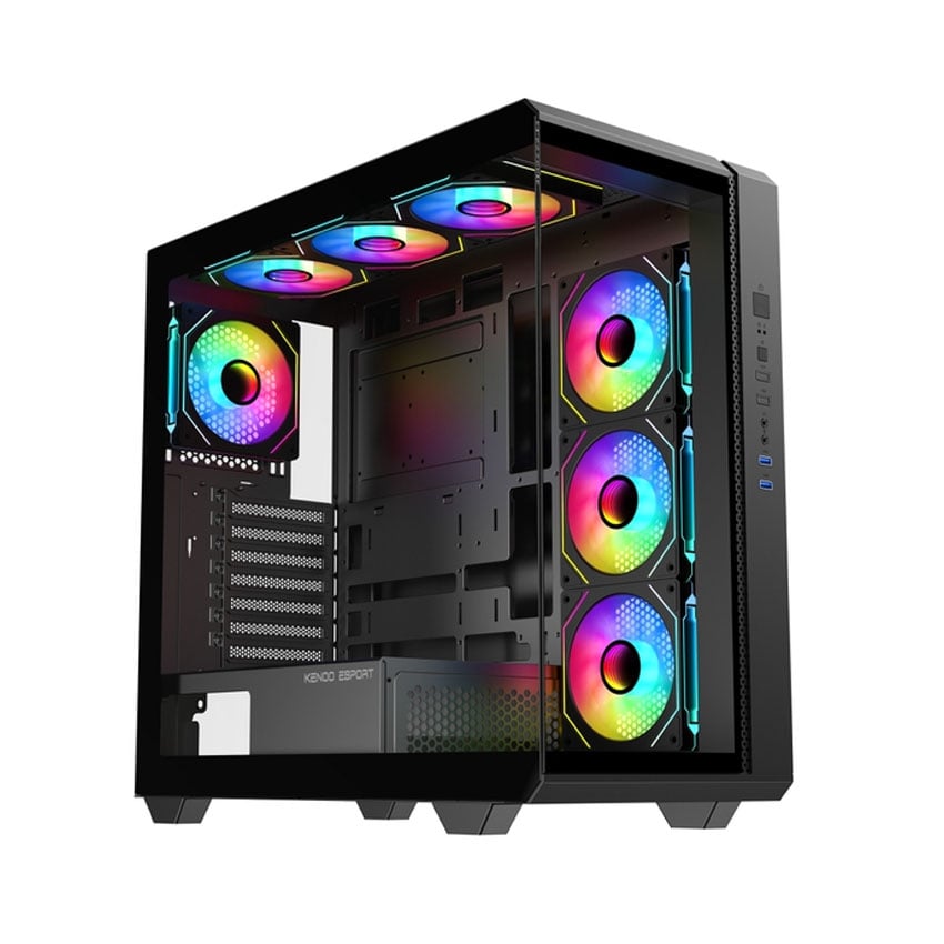 Vỏ case KENOO KENOO ESPORT FK810 - Đen (eATX/0 fan)