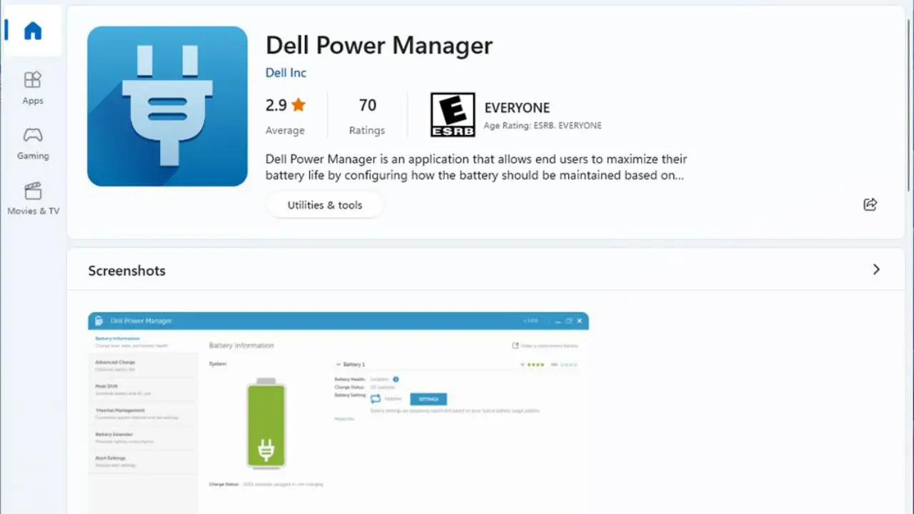 Dell Power Manager giúp người dùng theo dõi hiệu suất pin Dell Inspiron 3530