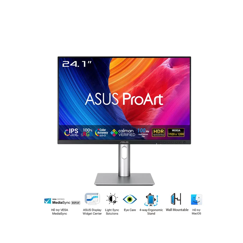 Màn hình Asus ProArt PA248QFV (24.1 inch/WUXGA/IPS/120Hz/5ms/loa)