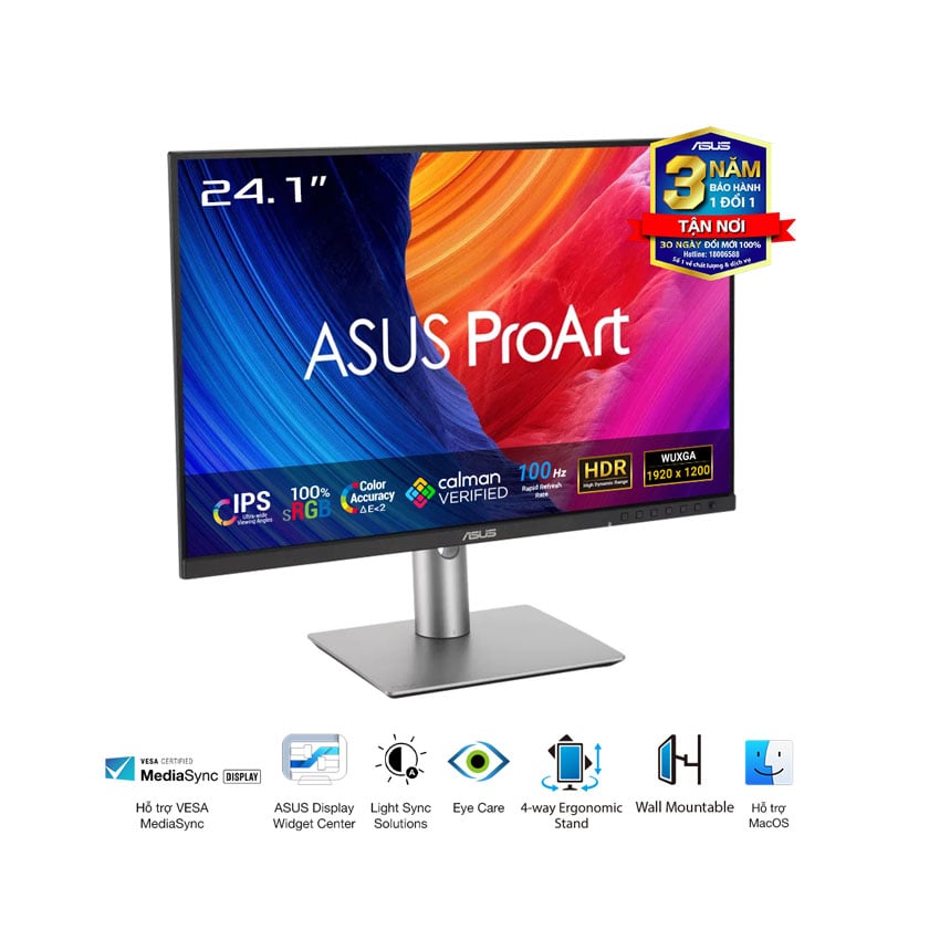 Màn hình Asus ProArt PA248QFV (24.1 inch/WUXGA/IPS/120Hz/5ms/loa) Màn hình Asus ProArt PA248QFV (24.1 inch/WUXGA/IPS/120Hz/5ms/loa)