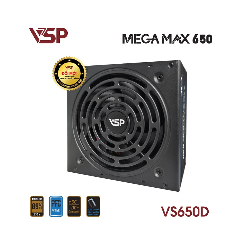 Nguồn VSP MEGAMAX VS650D - 650W (A.PFC/DC TO DC) 2