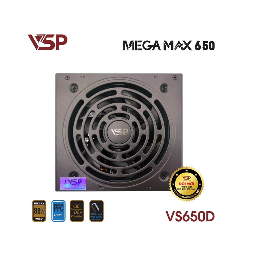 Nguồn VSP MEGAMAX VS650D - 650W (A.PFC/DC TO DC) 3